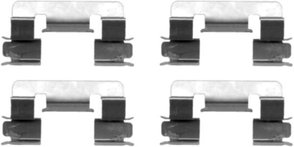 TEXTAR 82509300 Brake Pad Fitting Kit