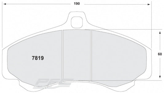 PFC 7819.11.17.44 FRONT BRAKE PADS RACE 11 CMPD 17MM PORSCHE 996 GT2/GT3 MK2/997 GT3/TURBO