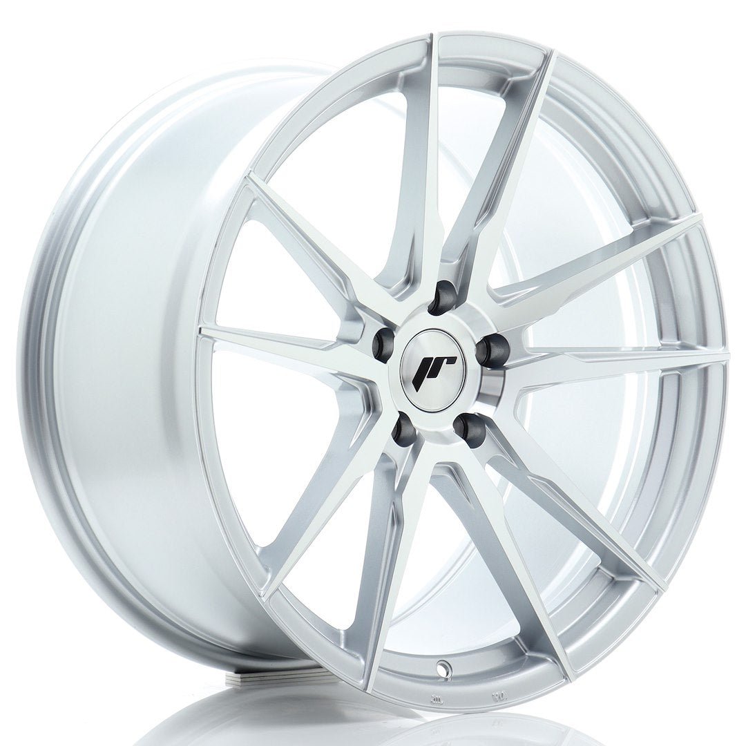 JR Wheels JR212010F25L4066SM1 JR Wheels JR21 20x10 ET40 5x112 Silver Machined Face