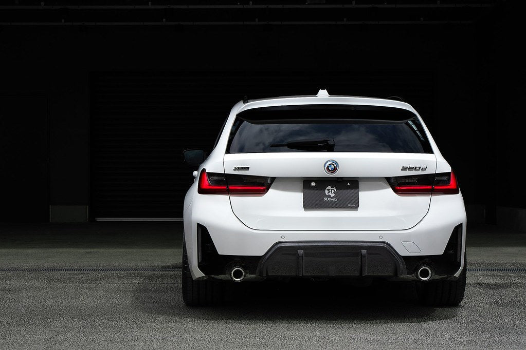 3D Design G20 3-Series LCI M-Sport Carbon Rear Diffuser - 2-Tip