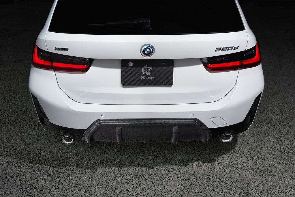 3D Design G20 3-Series LCI M-Sport Carbon Rear Diffuser - 2-Tip