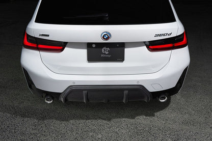 3D Design G20 3-Series LCI M-Sport Carbon Rear Diffuser - 2-Tip