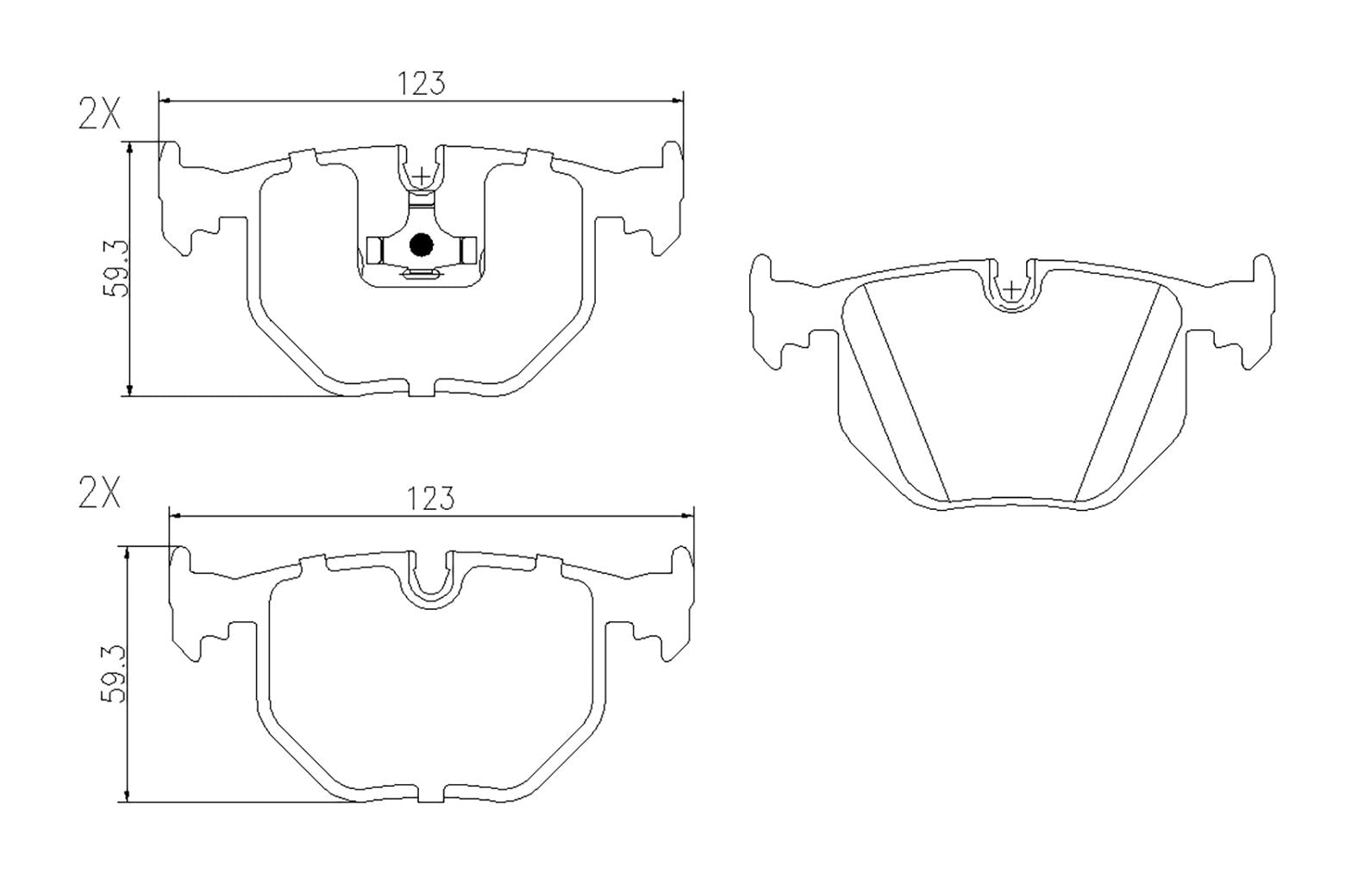 BOGAP B8210168 Brake Pad Set, Disc Brake | ML Performance Car Parts