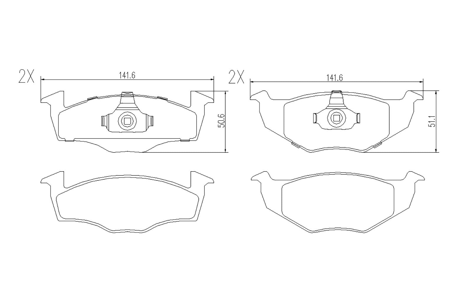 BOGAP A8210153 Brake Pad Set, Disc Brake | ML Performance Car Parts