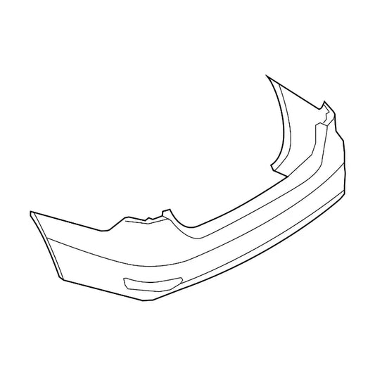 Genuine Volkswagen 5C6807421H Rear Bumper Cover (Inc. Jetta, Jetta GLI, Jetta Hybrid)