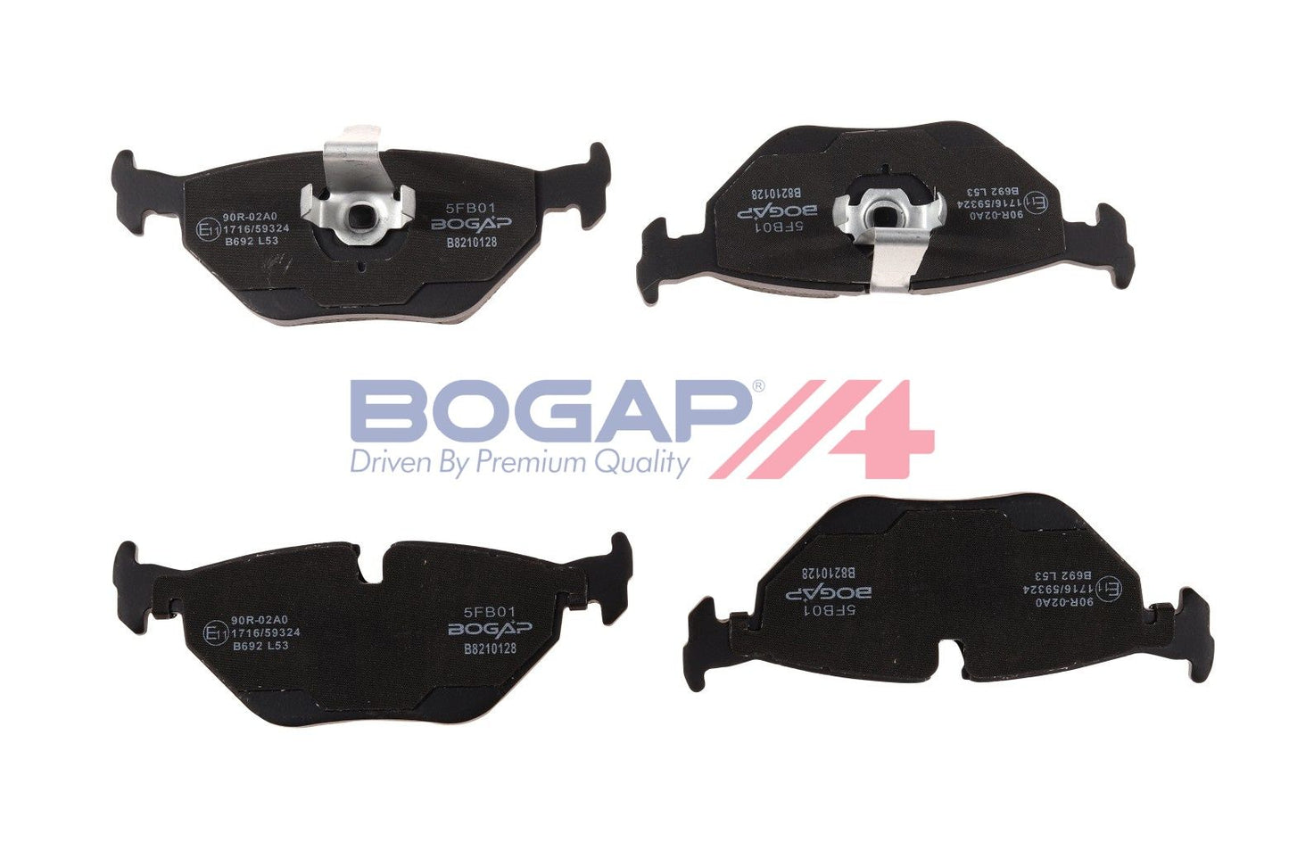 BOGAP B8210128 Brake Pad Set, Disc Brake | ML Performance Car Parts