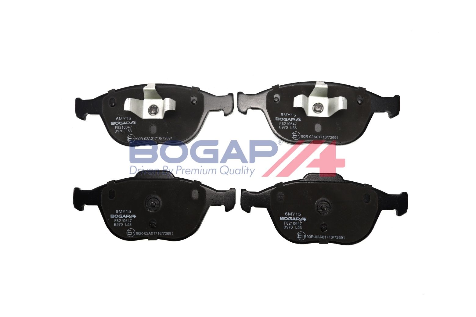 BOGAP F8210647 Brake Pad Set, Disc Brake | ML Performance Car Parts