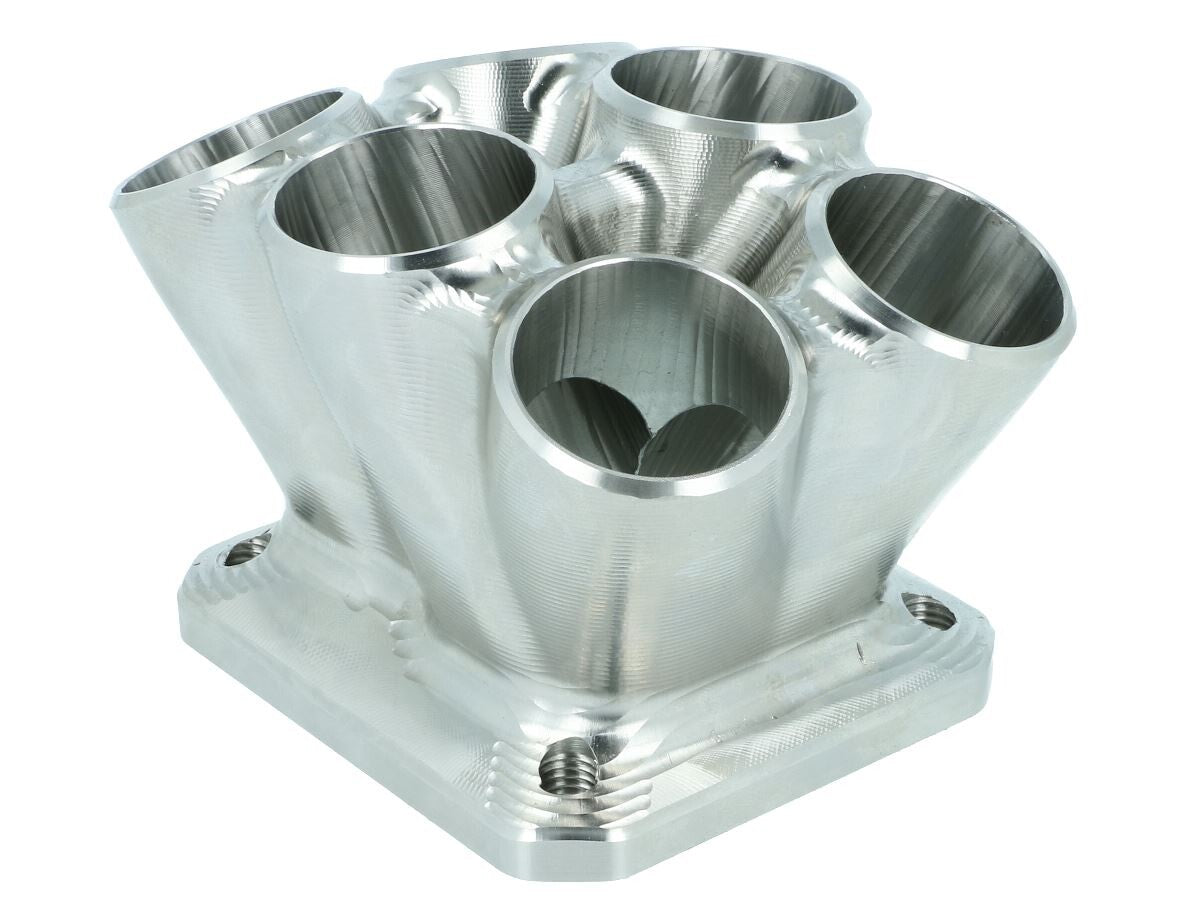 Turbozentrum 117620 6-Cyl. CNC stainless steel turbo manifold Collector T4 Twinscroll without external Wastegate port