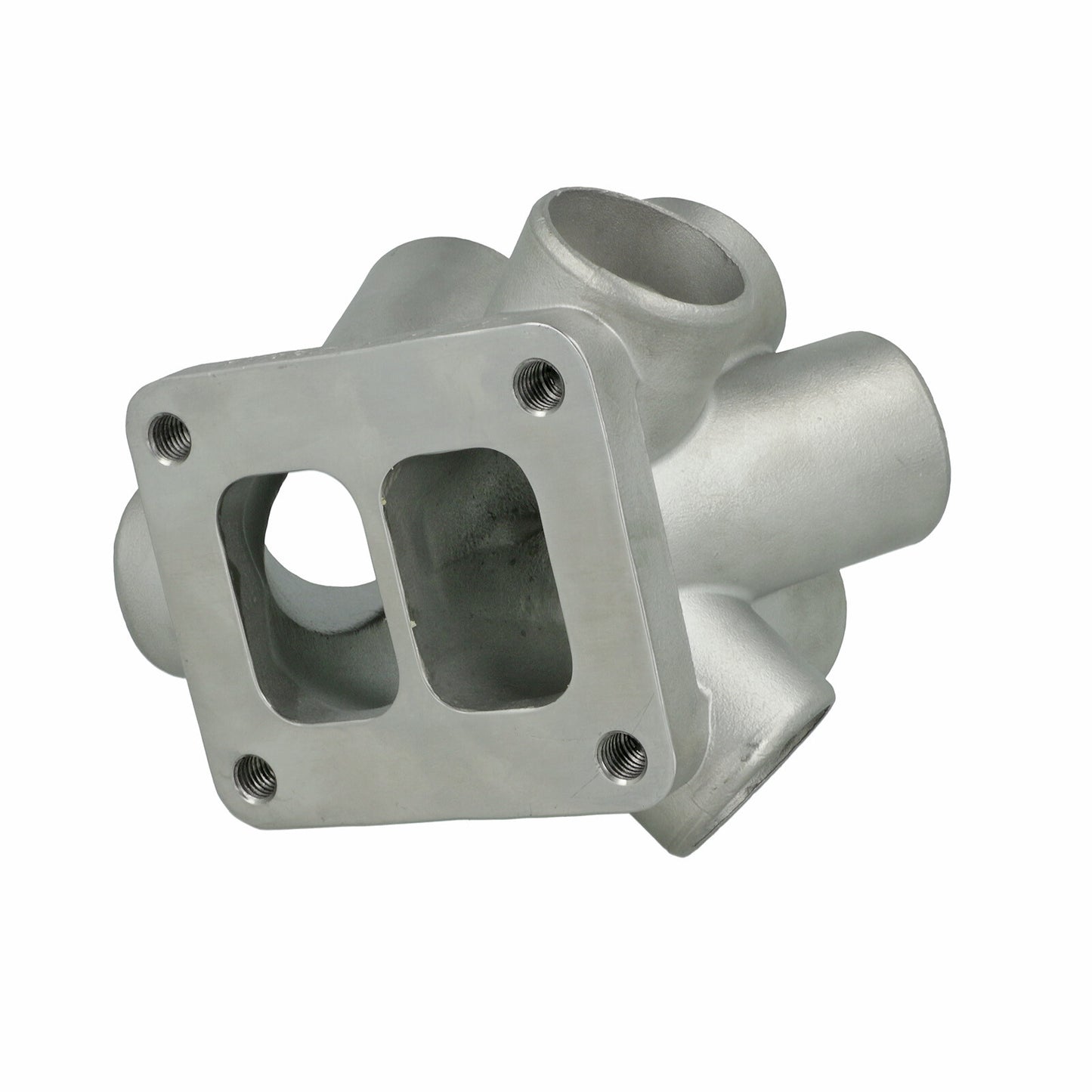 Turbozentrum 290628 6-Cylinder Stainless Steel Turbo Collector T4 Twinscroll (int. WG & ext. WG)