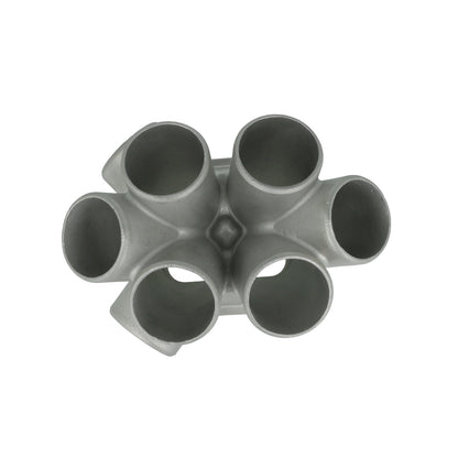 Turbozentrum 290628 6-Cylinder Stainless Steel Turbo Collector T4 Twinscroll (int. WG & ext. WG)