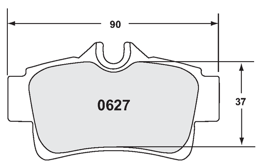 PFC 0627.10 BRAKE PADS Z-RATED REAR MUSTANG 1995-04 COBRA