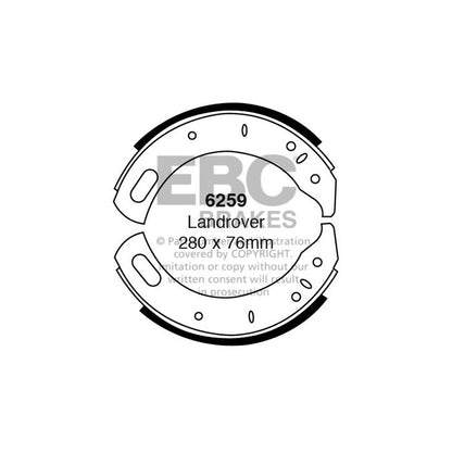 EBC 6259 Brake Shoes Front