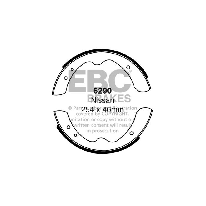 EBC 6290 Brake Shoes Front