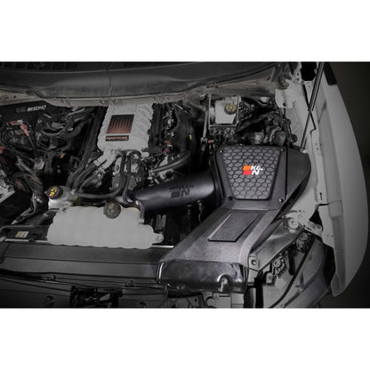 K&N 63-2624 Cold Air Intake System - High-flow Air Filter, Roto-mold Tube - FORD F150 RAPTOR R V8-5.2L F/L