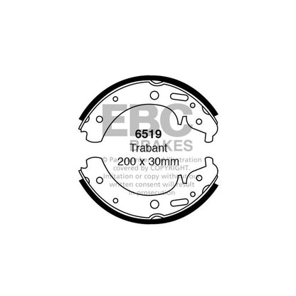 EBC 6519 Brake Shoes Front