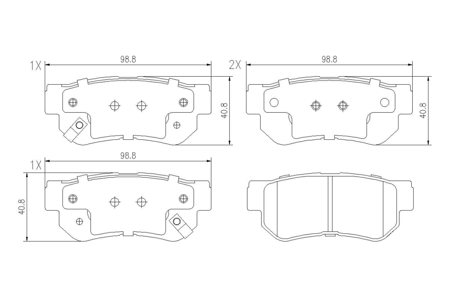 BOGAP Y8210119 Brake Pad Set, Disc Brake | ML Performance Car Parts