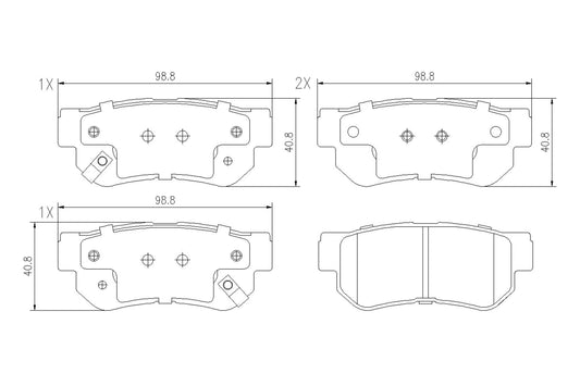 BOGAP Y8210119 Brake Pad Set, Disc Brake | ML Performance Car Parts