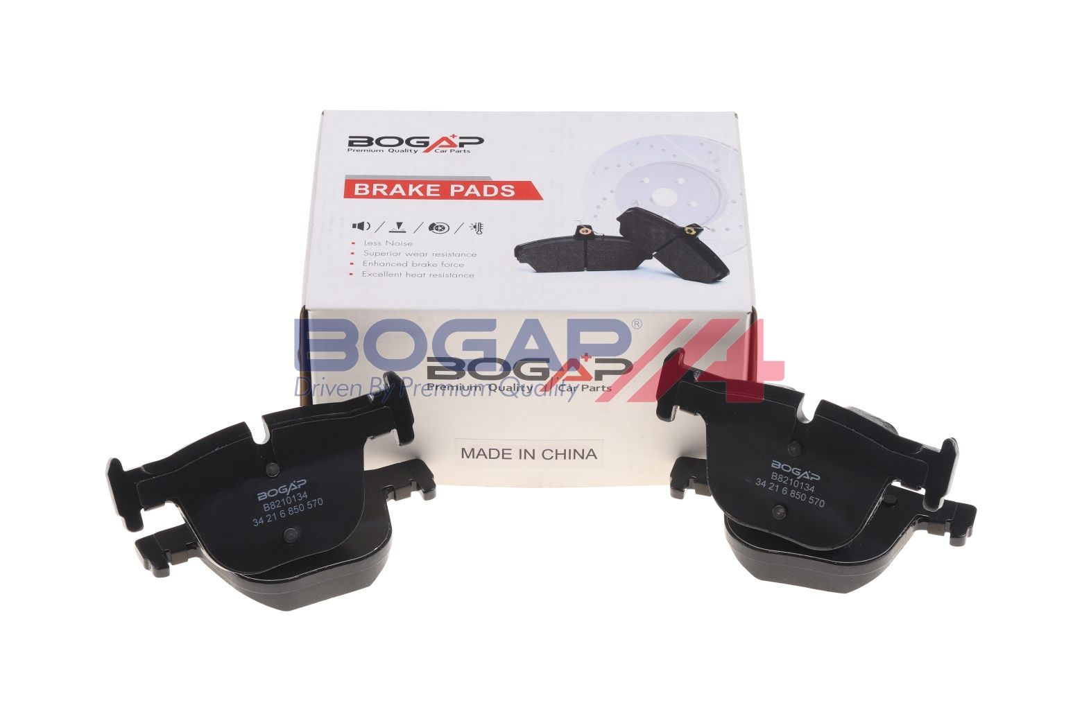 BOGAP B8210134 Brake Pad Set, Disc Brake | ML Performance Car Parts