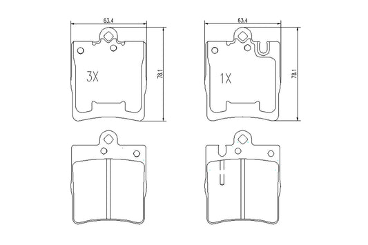 BOGAP C8210167 Brake Pad Set, Disc Brake | ML Performance Car Parts