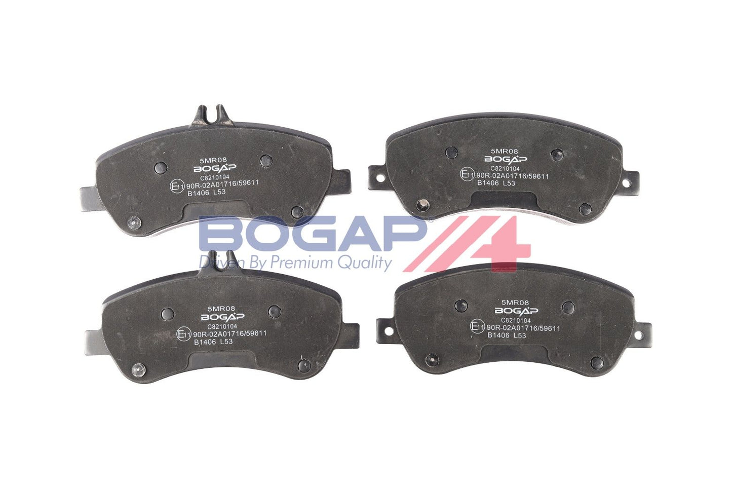 BOGAP C8210104 Brake Pad Set, Disc Brake | ML Performance Car Parts