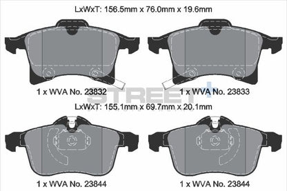 PAGID Racing T8179SP2001 STREET+ Brake Pads