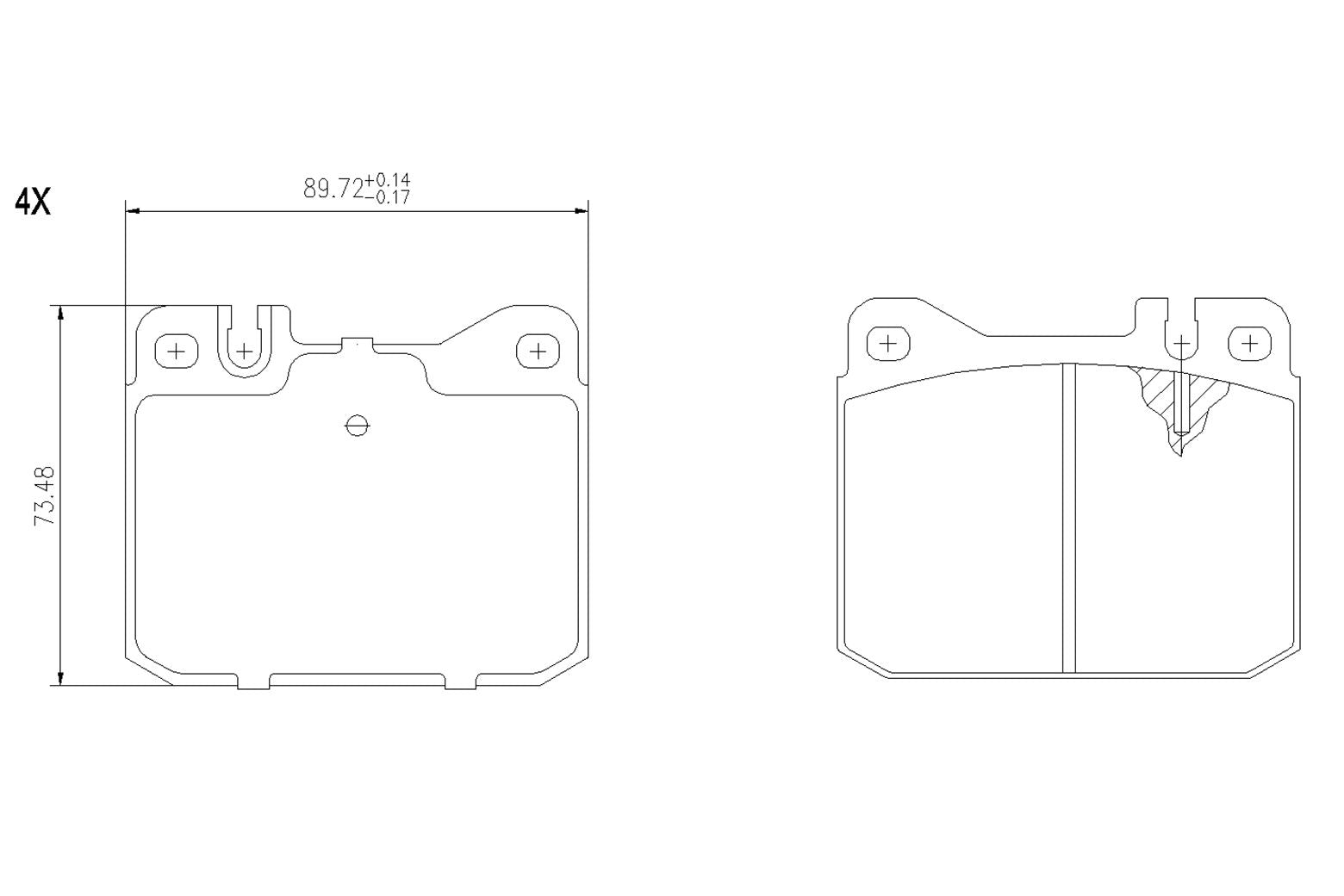 BOGAP C8210158 Brake Pad Set, Disc Brake | ML Performance Car Parts