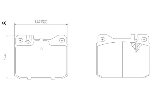 BOGAP C8210158 Brake Pad Set, Disc Brake | ML Performance Car Parts