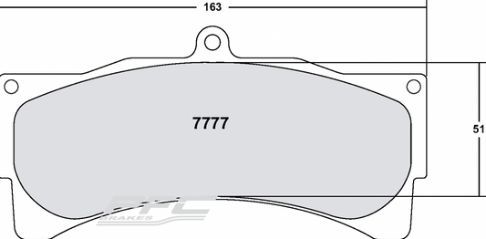 PFC 7777.11.25.44 FRONT BRAKE PADS RACE 11 CMPD 25MM PORSCHE 996 GT3/RS / FERRARI 550