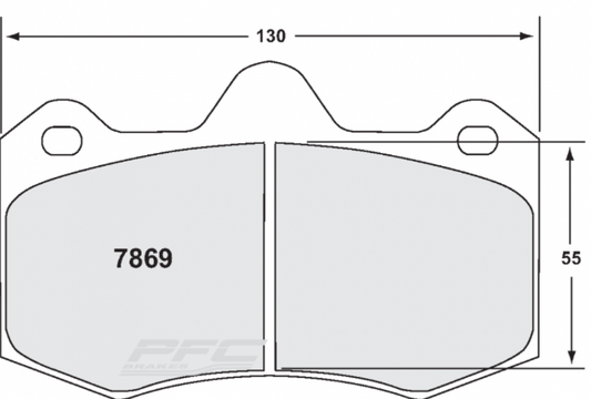 PFC 7869.10 FRONT BRAKE PADS Z-RATED LOTUS EVORA 3.5 2009 GTS AP 4P