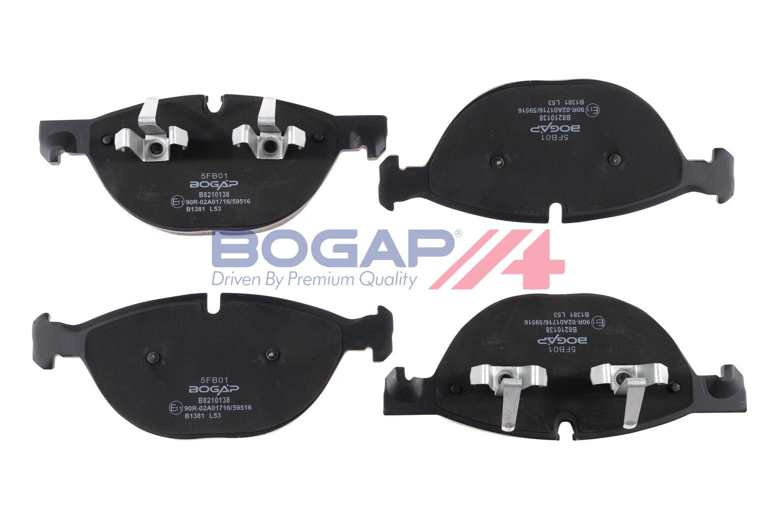 BOGAP B8210138 Brake Pad Set, Disc Brake | ML Performance Car Parts