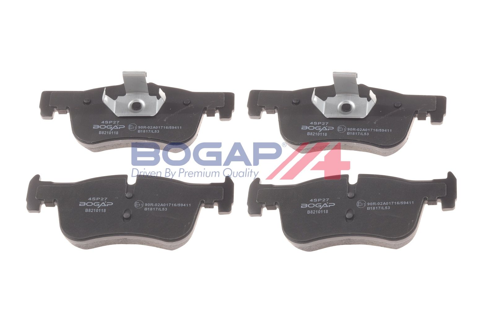 BOGAP B8210118 Brake Pad Set, Disc Brake | ML Performance Car Parts