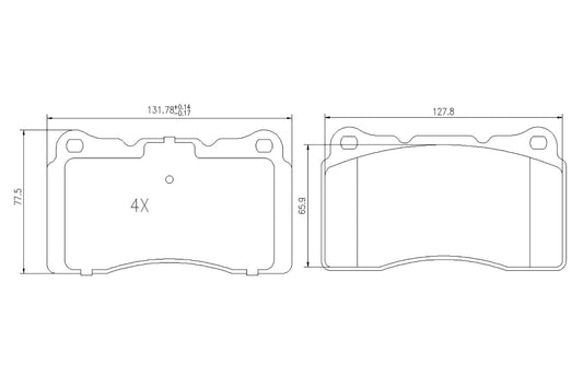 BOGAP V8210112 Brake Pad Set, Disc Brake | ML Performance Car Parts