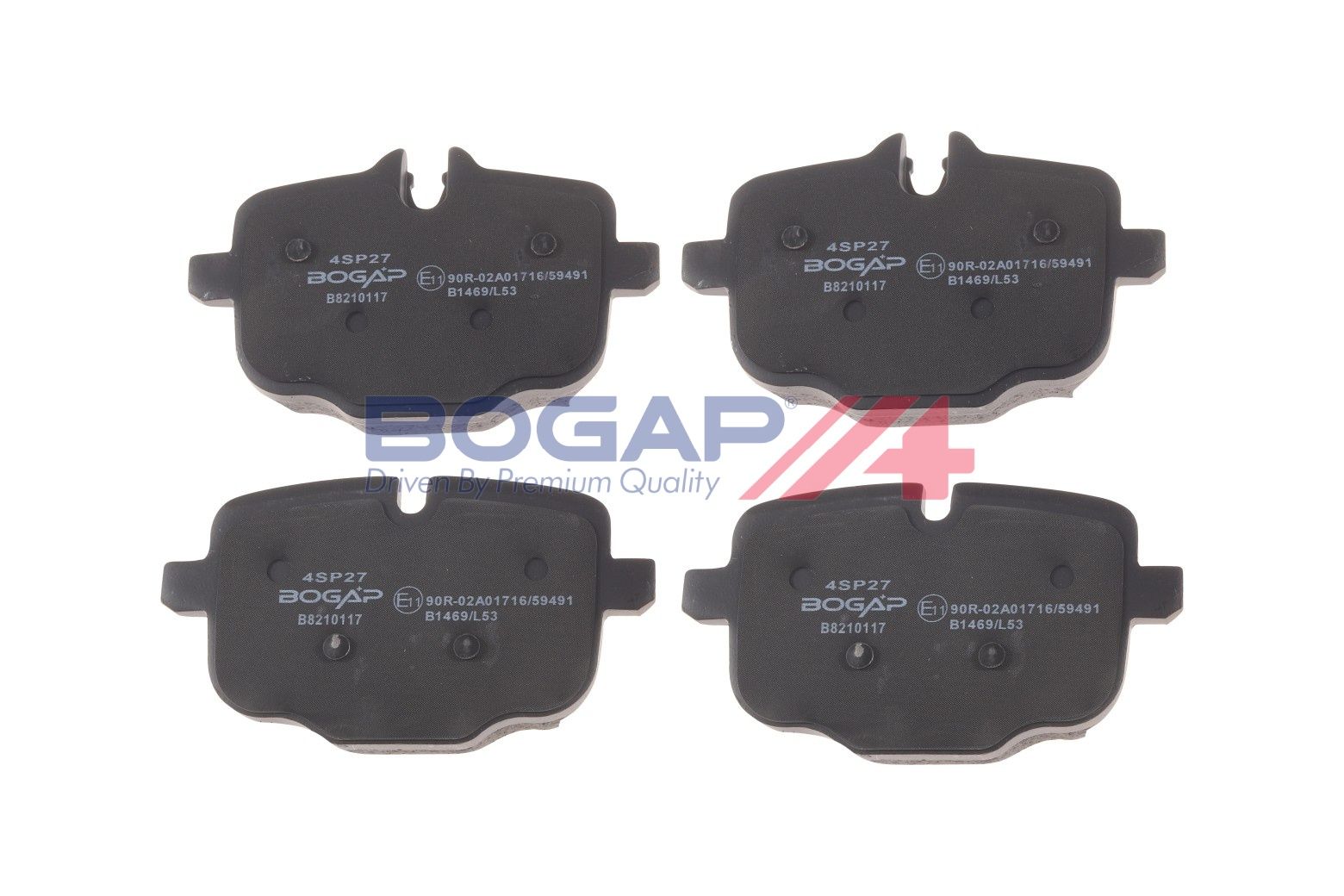 BOGAP B8210117 Brake Pad Set, Disc Brake | ML Performance Car Parts