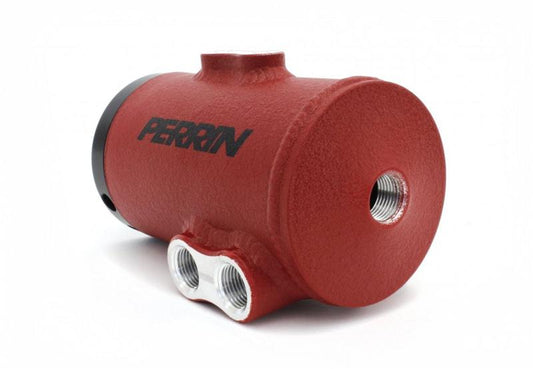PERRIN PSP-ENG-606RD AIR OIL SEPARATOR FOR SUBARU 08-14 WRX/08-15 STI TMIC RED