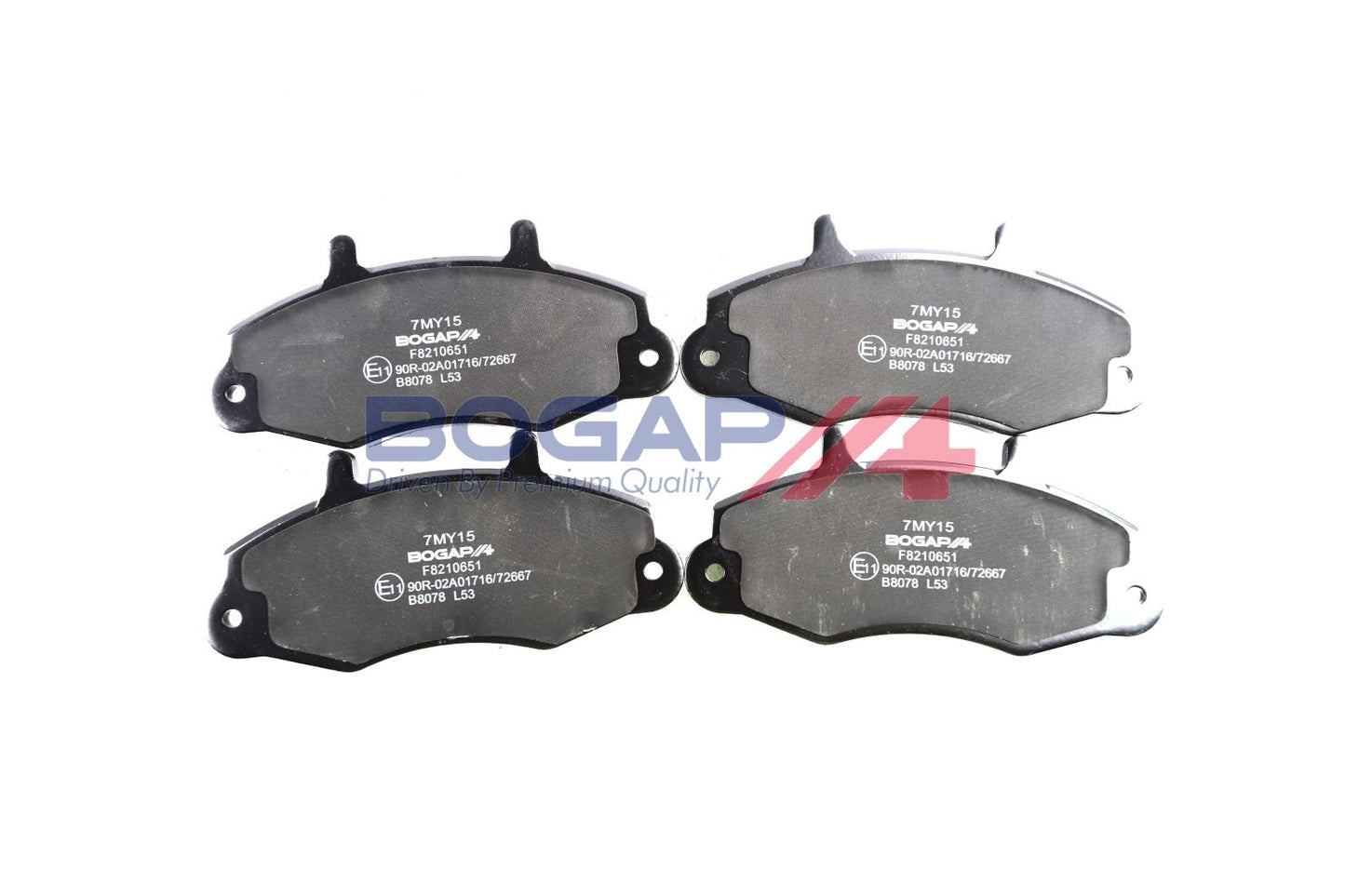 BOGAP F8210651 Brake Pad Set, Disc Brake | ML Performance Car Parts