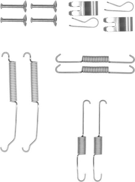 TEXTAR 97038600 Brake Shoe Fitting Kit