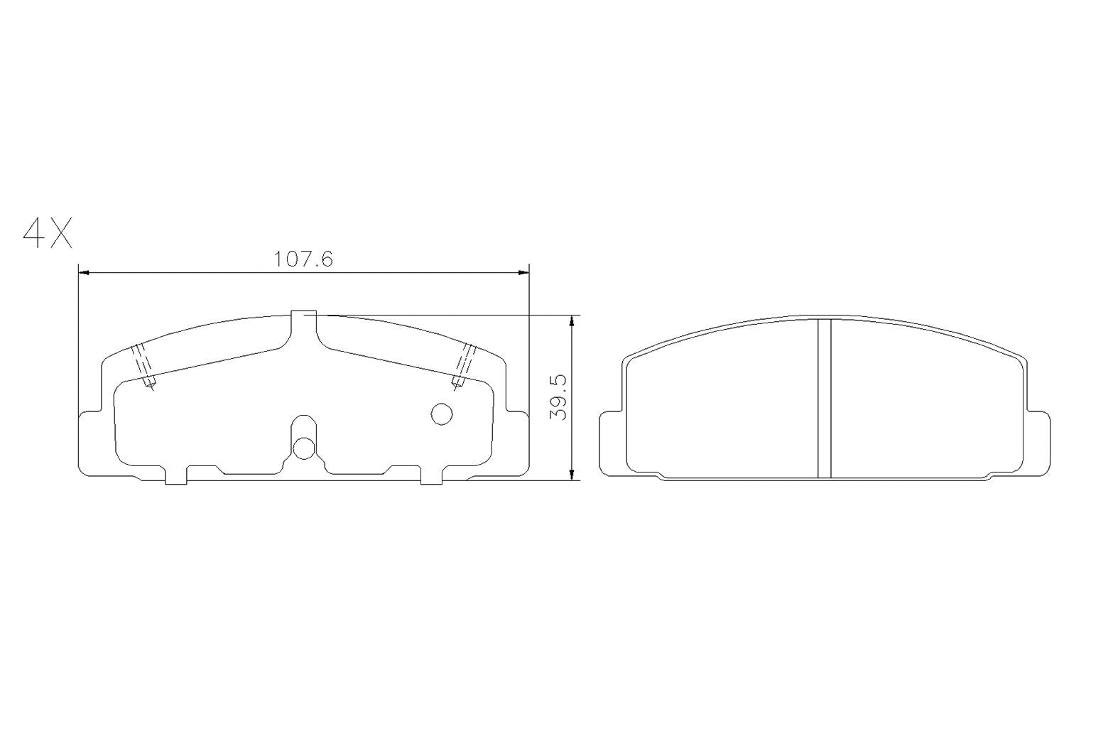 BOGAP F8210555 Brake Pad Set, Disc Brake | ML Performance Car Parts