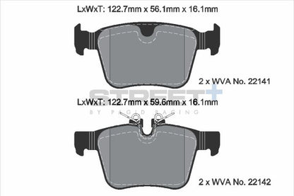 PAGID Racing T8012SP2001 STREET+ Brake Pads