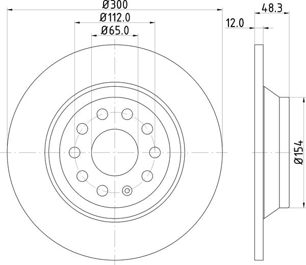 Mintex MDC2527 Brake Disc
