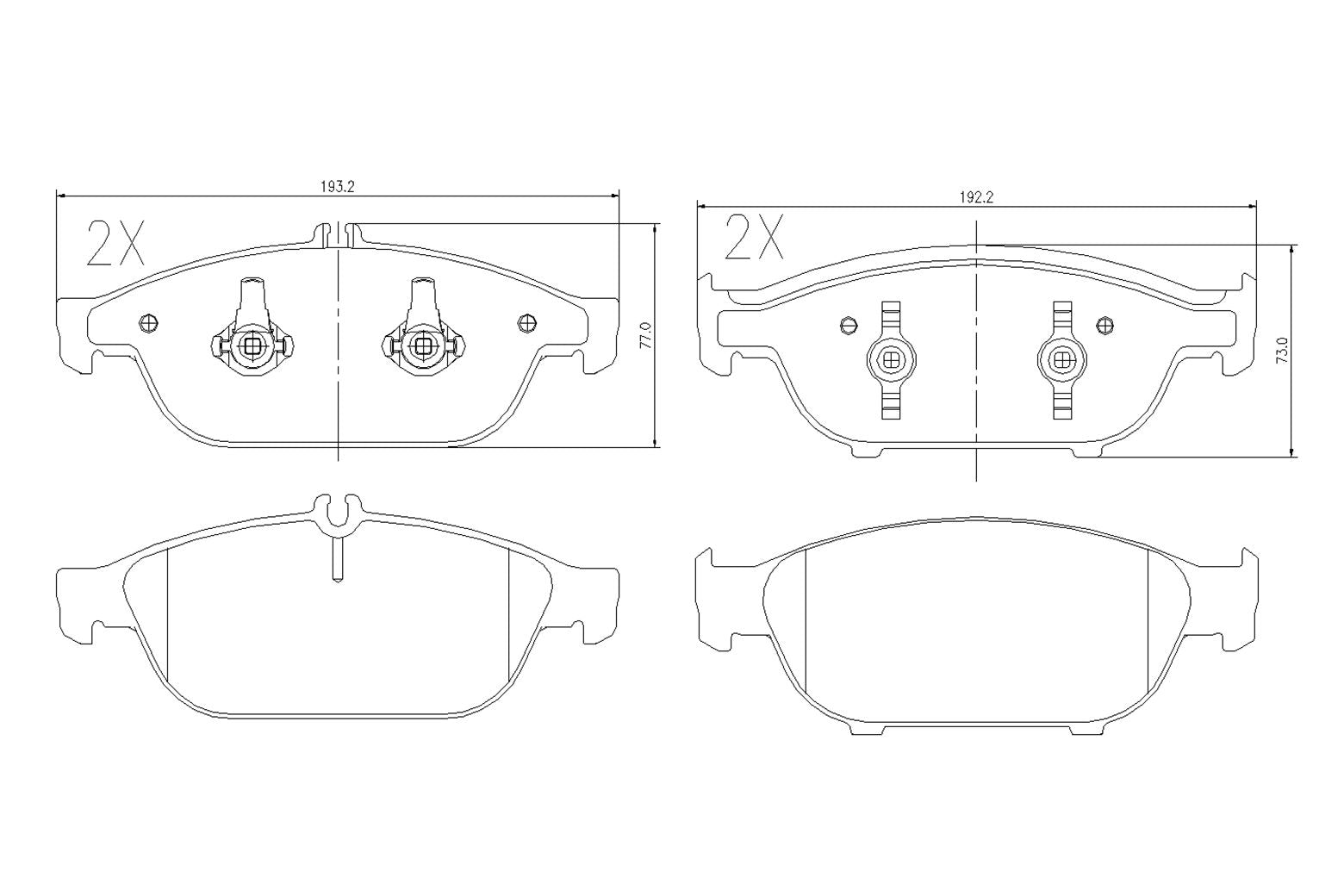 BOGAP C8210199 Brake Pad Set, Disc Brake | ML Performance Car Parts