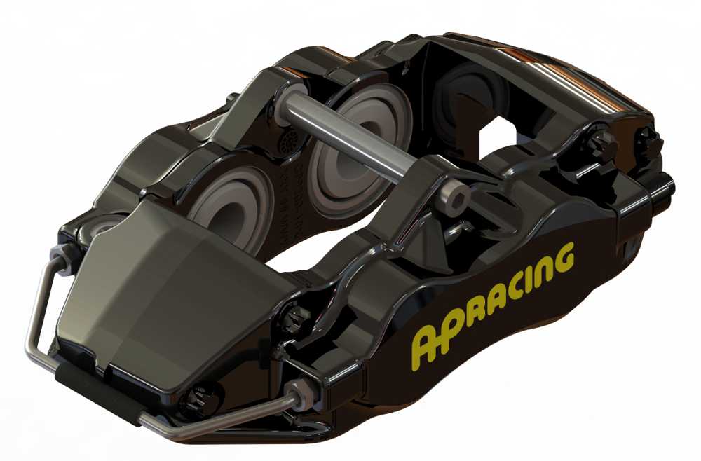 AP RACING CP9200-2S0BG BRAKE CALIPER 4-PISTON RADIAL RHT (BLACK)