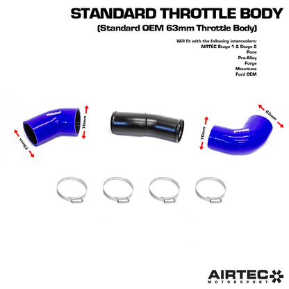 Airtec ATMSFO33 70mm Cold Side Boost Pipe for Mk2 Focus RS