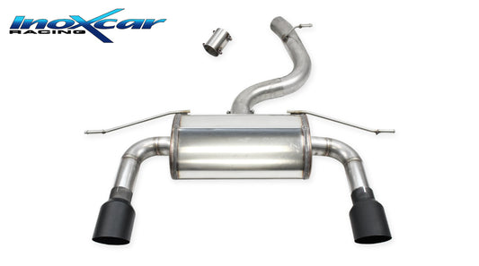InoXcar AUTT.09.10CBLACK AUDI TT (Type 8S) 45TFSI 2.0 (245cv) Rear Silencer With End Pipe Diam. 100 Racing Black Ceramic R+L 1 | ML Performance UK Car Parts