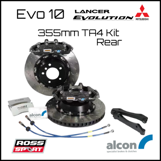 Alcon G/TA4-R-355-EVO10 355mm TA4 Rear Brake Kit - Evo 10