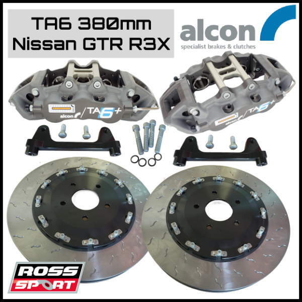 Alcon G/TA6-F-380-BNR34 380mm TA6 Front Brake Kit - Nissan BNR 3X