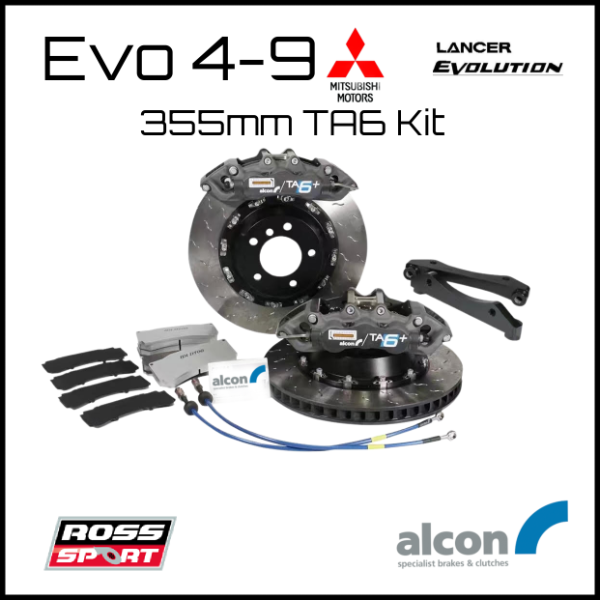 Alcon G/TA6-F-355-EVO4-9 355mm TA6 Front Brake Kit - Evo 4-9