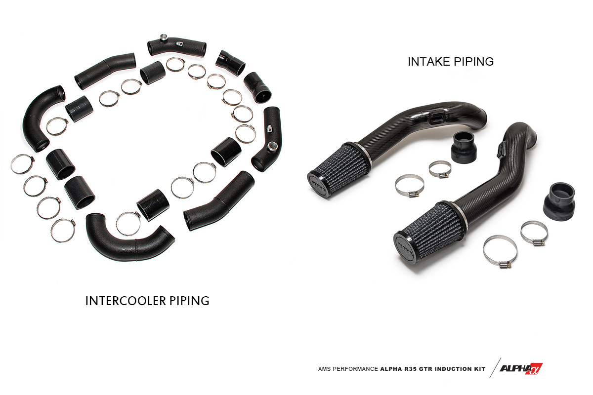AMS ALP.07.09.0003-6 INDUCTION KIT NISSAN R35 GT-R (FOR ALPHA IC, ALPHA INTAKE MANIFOLD, ALPHA THROTTLE BODIES)