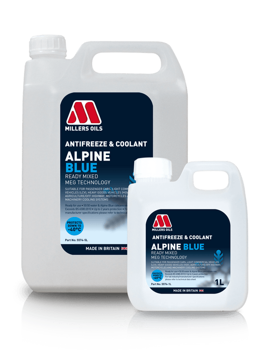 Millers Oils 5574 Alpine Blue Antifreeze & Coolant Ready Mixed