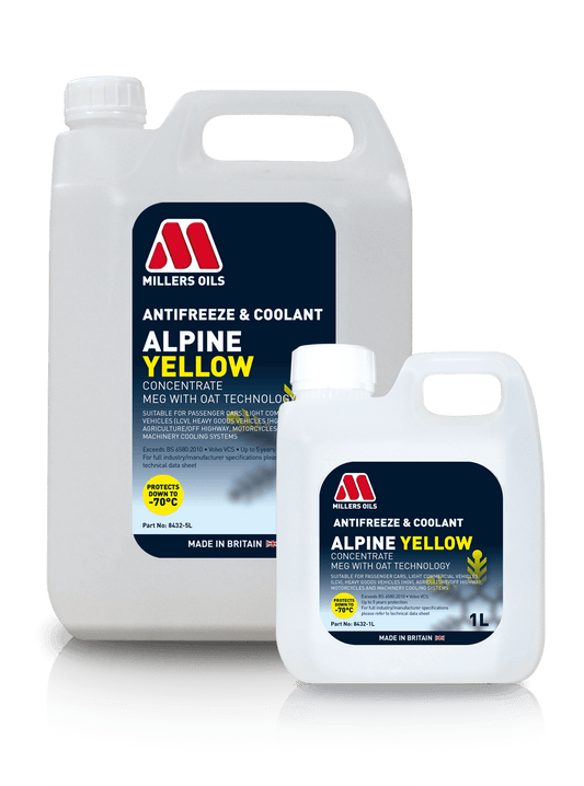 Millers Oils 8432 Alpine Yellow Antifreeze & Coolant Concentrate