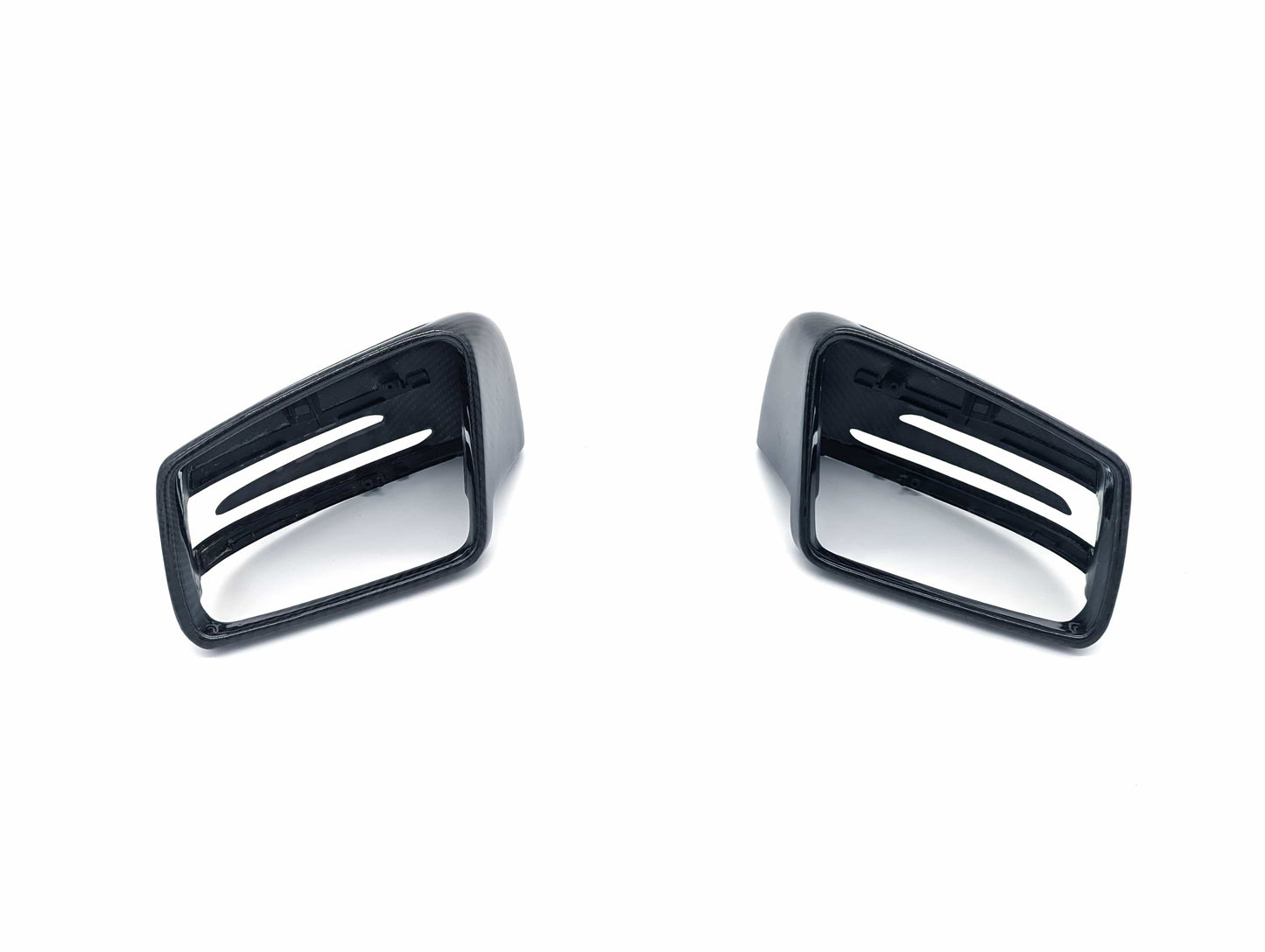 Basic Carbon Mercedes-Benz W204 W207 W221 Dry Carbon Fibre Mirror Covers (Inc. A200, C220, GLK300 & S550)